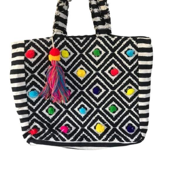 Handbags - Pom Pom tote bag